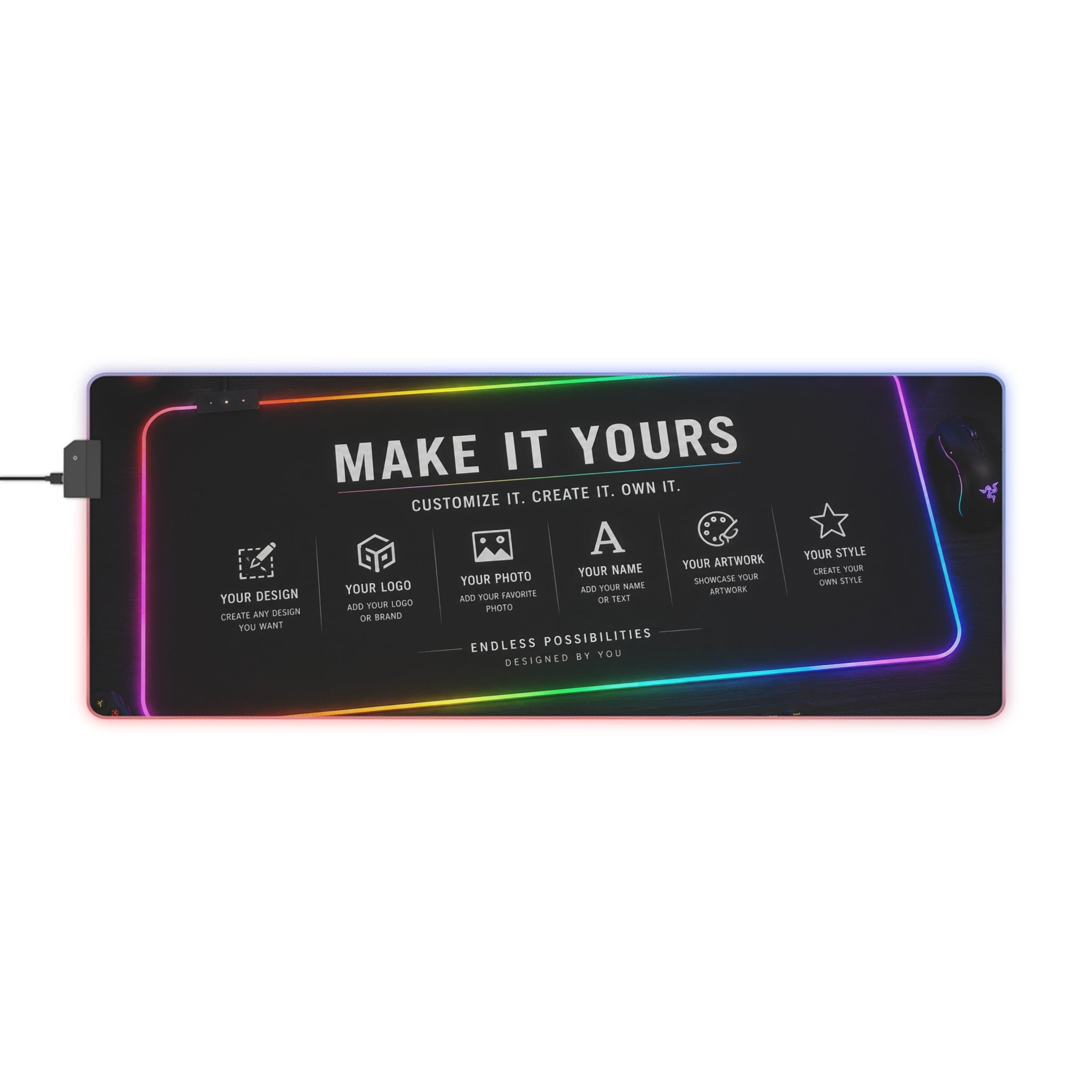LED Gaming Mouse Pad