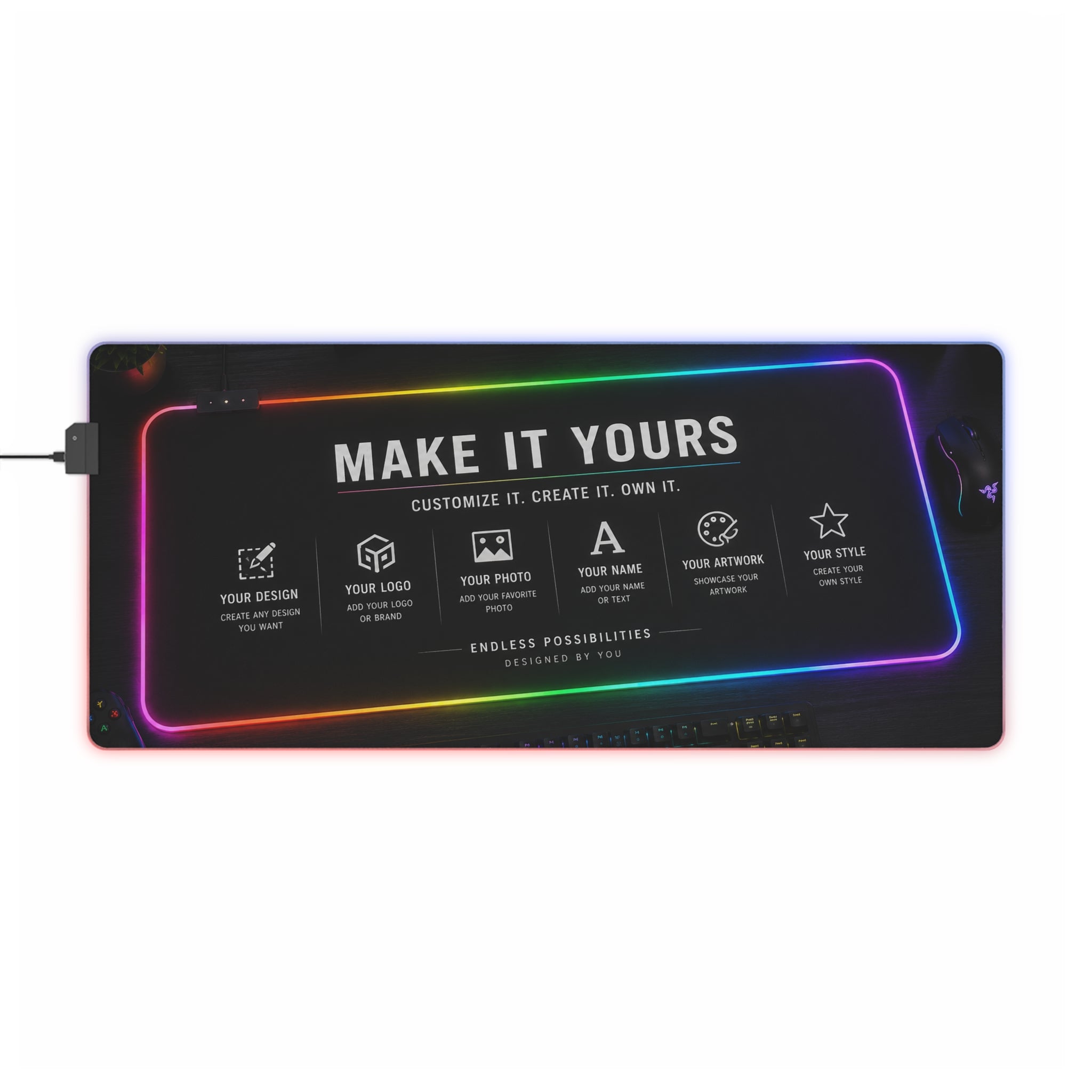 LED Gaming Mouse Pad