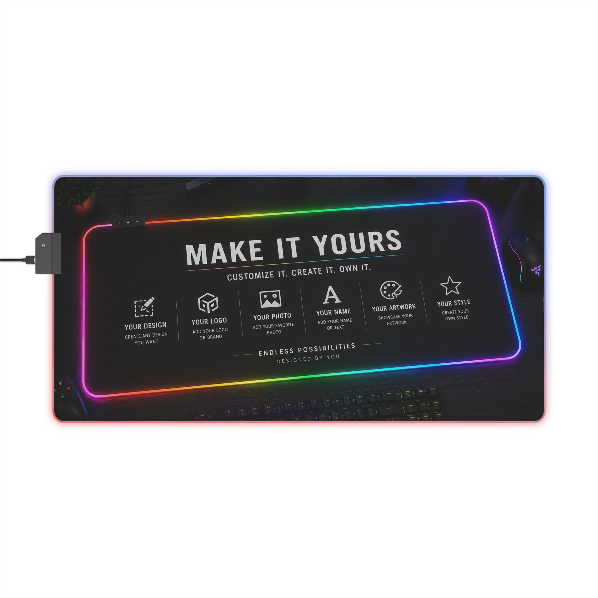 LED Gaming Mouse Pad
