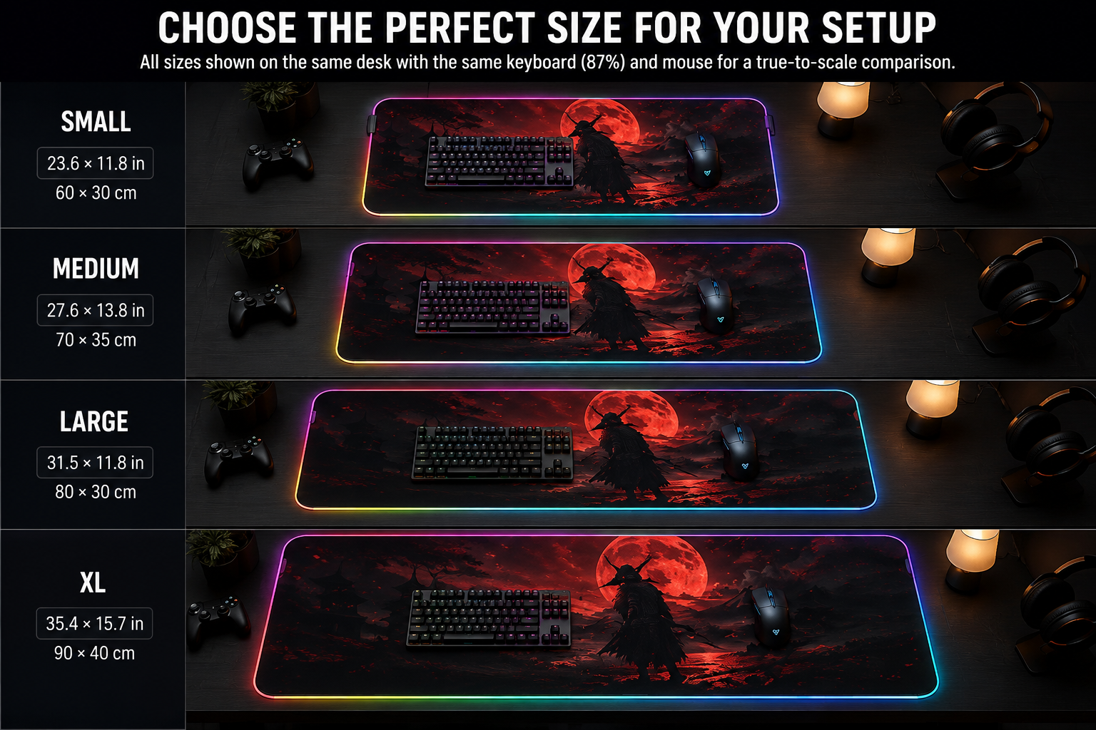 LED Gaming Mouse Pad
